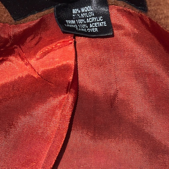 Vintage Wool Women's Jacket with Faux Leopard Fur Trim - Picture 6 of 6